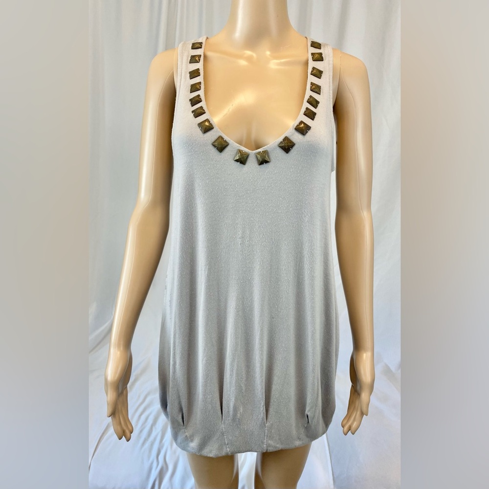 Forever Gray Studded Dress
Size: S
Fabric: 94% Rayon 6% Spandex